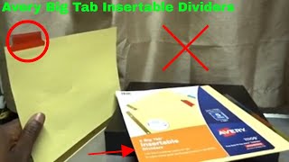 ✅ How To Use Avery Big Tab Insertable Dividers Review [upl. by Adym]