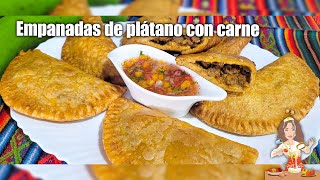 EMPANADAS DE VERDE RELLENAS DE CARNE🥟🇪🇨 [upl. by Nettie494]