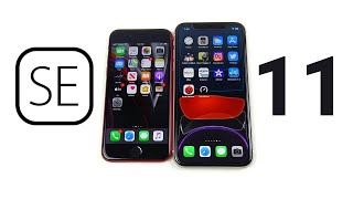 iPhone SE 2020 vs iPhone 11 Speed Test [upl. by Gatias]