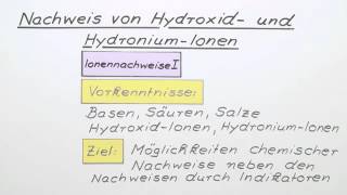 Nachweise von Hydroxid und HydroniumIonen  Chemie  Analytische Chemie [upl. by Namurt710]