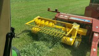 Chopping New Seeding Alfalfa Peas amp Oats  2020 [upl. by Lalla430]