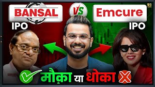 Emcure Pharma Vs Bansal Wire IPO Review  Share Market Investing [upl. by Dlanar108]