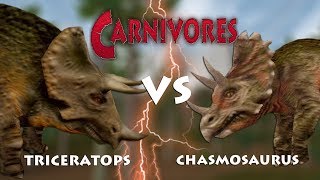 Triceratops VS Chasmosaurus — Which is Better [upl. by Pebrook4]