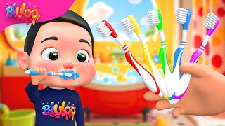 Color Finger Family  Three Little Kittens  BluLoo Nursery Rhymes amp Kids Songs [upl. by Ettevahs]