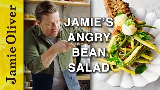 Angry Bean Salad  Jamie Olivers MeatFree Meals [upl. by Aikel12]