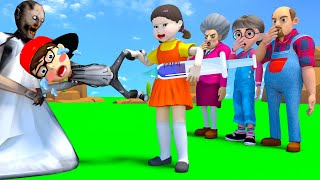 Scary Teacher 3D vs Squid Game 2 Become Doctor Squid Doll Troll NICK and 5 Times Challenge [upl. by Ahmar]