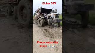 Eicher 333 YouTube reel  farming  please subscribe kijiye 🙏🏻🙏🏻 [upl. by Sirehc]