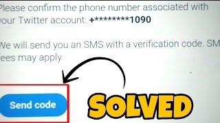 Twitter Verification Code amp OTP Not Receiving Problem Solved 2023 [upl. by Cowey]