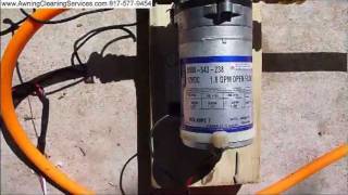 Testing A Shurflo 12 volt Water Pump on a Sprayer Dallas Fort Worth TX DFW [upl. by Erline]