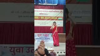 solo dance performance mohe rang do laal youth festival 2024Jiwaji University [upl. by Ellezaj]