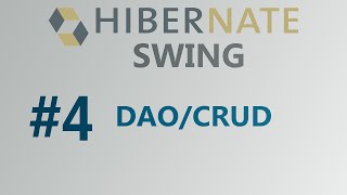 JPA Hibernate Tutorial 4 DAOCRUD  Apache Neatbeans  hibernate in netbeans [upl. by Tsugua]