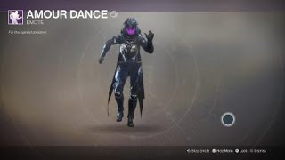 Destiny 2 Amour DanceCupid Shuffle by Cupid [upl. by Leak]