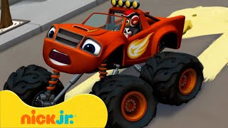 بلايز والشاحنات العملاقة  بلايز لديه إطارات زلقة  Nick Jr Arabia [upl. by Solon141]