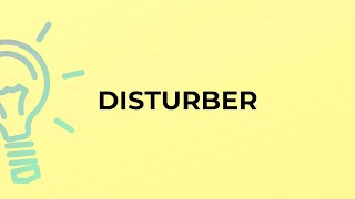 What is the meaning of the word DISTURBER [upl. by Ailero]