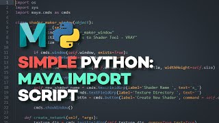 Automate Import into Maya  Simple Python [upl. by Sollows]