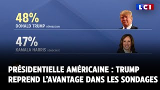 Présidentielle américaine  Donald Trump reprend l’avantage dans les sondages [upl. by Ytirahc220]