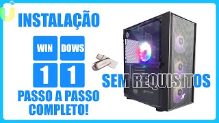 Como Instalar Windows 11 Passo A Passo Sem Requisitos  2024 [upl. by Ennahs]