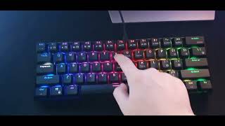 Review do Teclado RK61 [upl. by Alleuqahs]