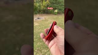 Red Delrin CV Steel and a Spearpoint Blade [upl. by Ivan]