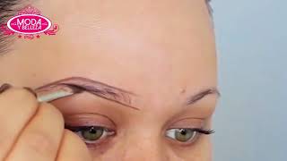 CEJAS PERFECTAS PASO A PASO PERFECT EYEBROWS STEP BY STEP [upl. by Atnwahs600]