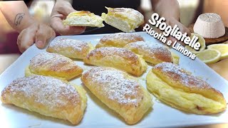 SFOGLIATELLE RICOTTA E LIMONE ricetta facile e veloce di Tutti a tavola [upl. by Akinimod488]