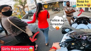 Cute Girl Angry Reactions😱Arrested Police agai😰 [upl. by Florio]