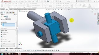 WIDTH MATE  ADVANCED MATE  SOLIDWORKS 2016 [upl. by Beverley634]