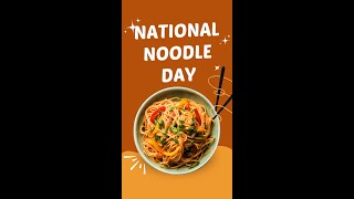 National Noodle Day [upl. by Gomar]