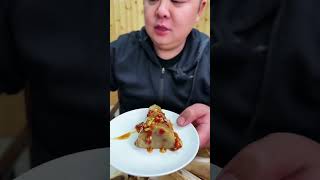 delicious steamed Bone Marrow with spicy Sauce eating asmr mukbang viral [upl. by Mila]