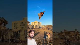 God level jump 😲 Indian 🇮🇳 talent 👈🏻publicreaction public ytshorts backflip😱 [upl. by Dawaj]