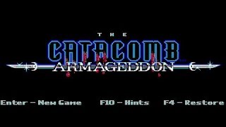 Catacomb Armageddon gameplay PC Game 1992 [upl. by Sgninnej]