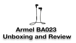 Armel mini BA023 Bluetooth 40 wireless earbuds unboxing and review [upl. by Anelrad]