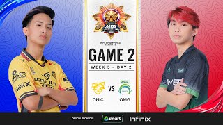 MPL PH S13  W5D2  ONIC vs OMG  GAME 2 [upl. by Marley102]