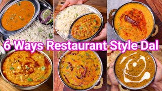 6 Ways Hotel Style Dal Recipes at Home  Restaurant Style Dal Recipes Simple New Trick [upl. by Jordana]