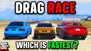 Benefactor Vorschlaghammer VS Benefactor Schafter V12 VS Lampadati Cinquemila Drag Race [upl. by Earaj984]