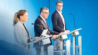 Video in Gebärdensprache Pressekonferenz nach der Kabinettssitzung 19032024  Bayern [upl. by Penland]