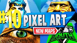 TOP 10 Best PIXEL ART Maps In Fortnite Creative  Fortnite Pixel Art Map CODES [upl. by Wahs]