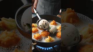 would you like to eat icecreamPakora shorts food facts streetfood [upl. by Nitsoj]