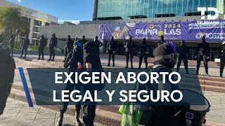 Feministas marchan exigiendo aborto legal y seguro en Guadalajara [upl. by Mcdermott]