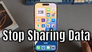 iPhone 16ProMax How to Stop Sharing Analytics Data to Apple [upl. by Naval]