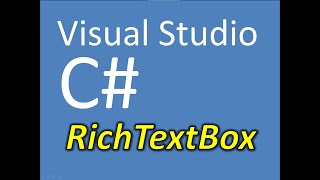 C RichTextBox [upl. by Alyac]