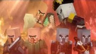 Pillager Vs Villager War EP 1 the raid of Arlya [upl. by Michelsen]