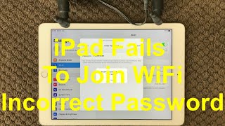 Fix “Incorrect Password” WiFi Problems on iPhone amp iPad iPad WiFi Problem [upl. by Attennek]