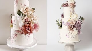 Three Tier Wedding Cake Designs 2024 Wedding Anniversary Cake [upl. by Euqinomahs357]