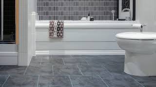 Bathroom Ideas Grey Floor Tiles [upl. by Enitram]