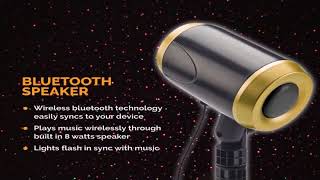 Powertek Laser Light with Bluetooth Speaker and Remote Control [upl. by Kurzawa525]