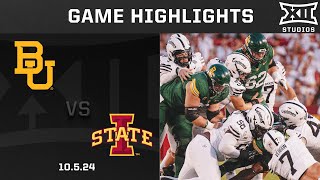 Baylor vs Iowa State Highlights  2024 Big 12 Football [upl. by Llenwad888]