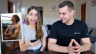 REACTING TO BOYFRIENDS OLD PHOTOS [upl. by Pete749]