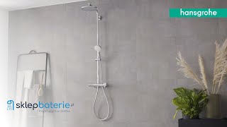 Hansgrohe Crometta S Komplet prysznicowy termostatyczny natynkowy Chrom 27267000  SklepBateriepl [upl. by Cyprus]