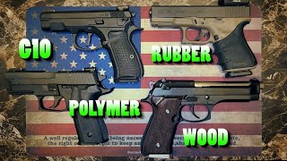 G10 Vs Wood Vs Rubber Vs Polymer  Which grip is the best [upl. by Markson871]